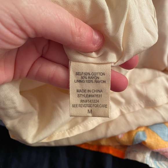 ILLA ILLA Seashell Serenade Tropical Patchwork Bandeau Top Mini Dress NWT - Picture 5 of 6